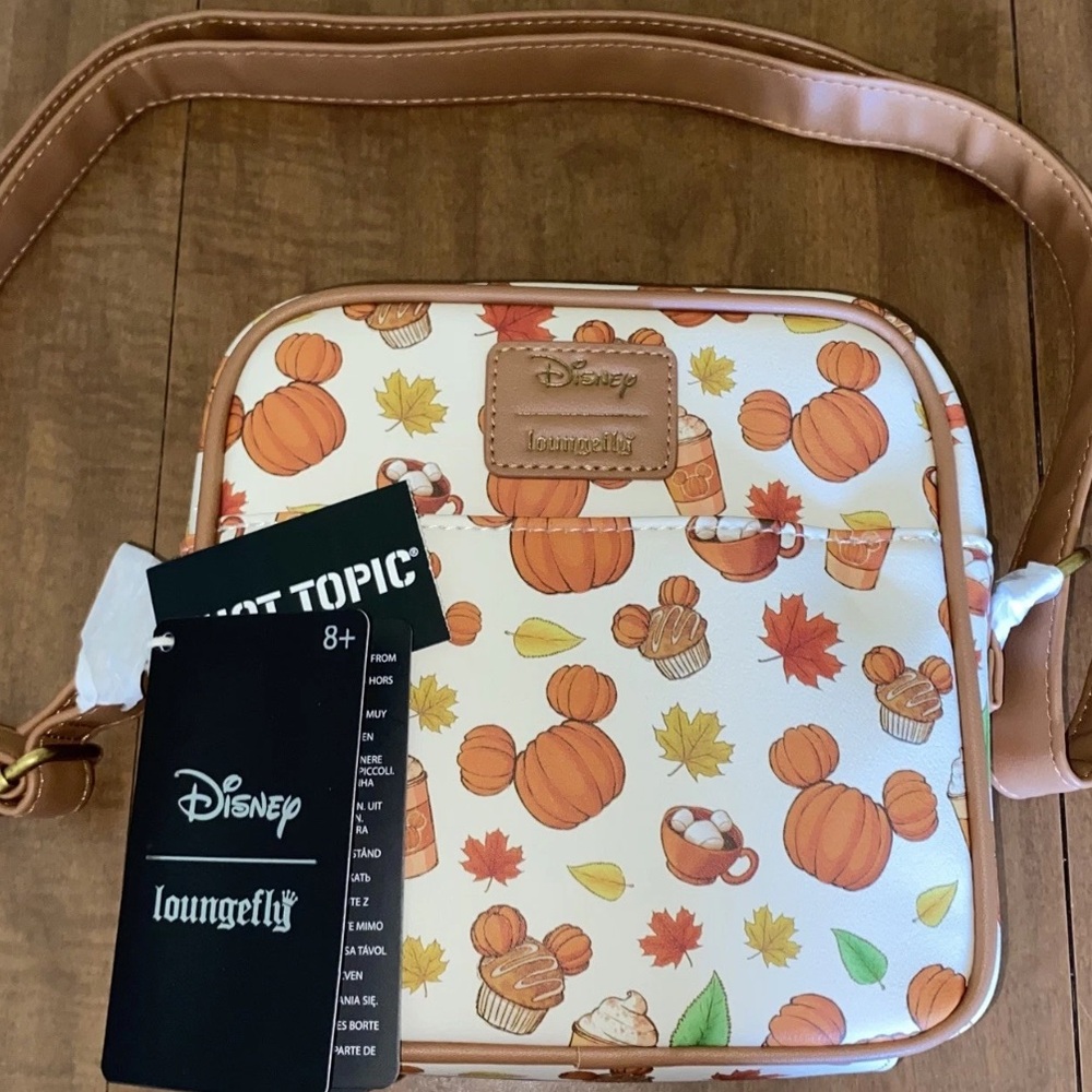 Disney Loungefly Fall Treats Crossbody Bag